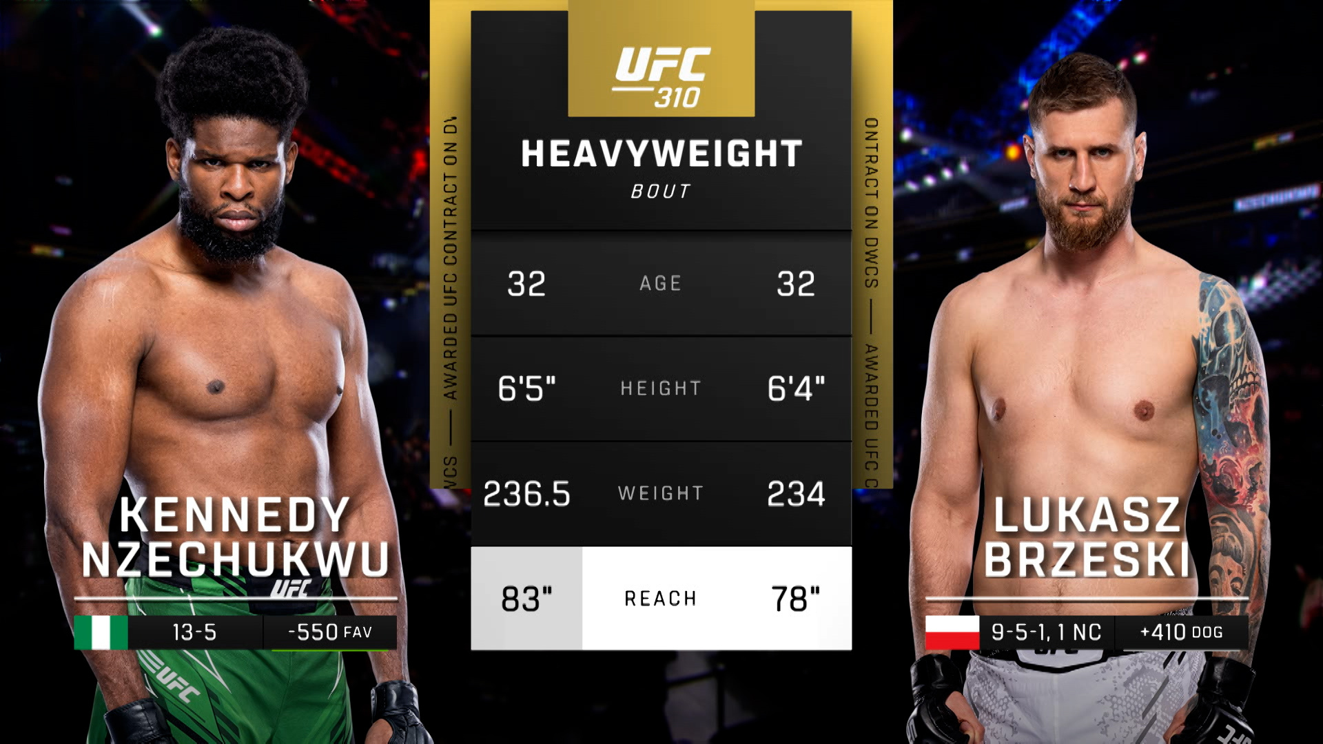 Ve UFC 310: Kennedy Nzechukwu vs. Lukasz Brzeski Prelims - Paramount+ ...