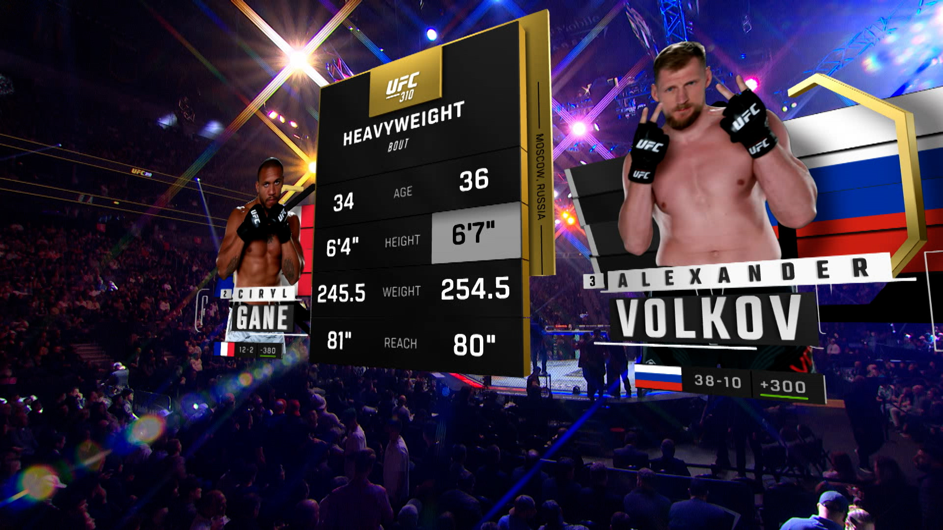 Ve UFC 310: Ciryl Gane vs. Alexander Volkov Main Card - Paramount+ Chile