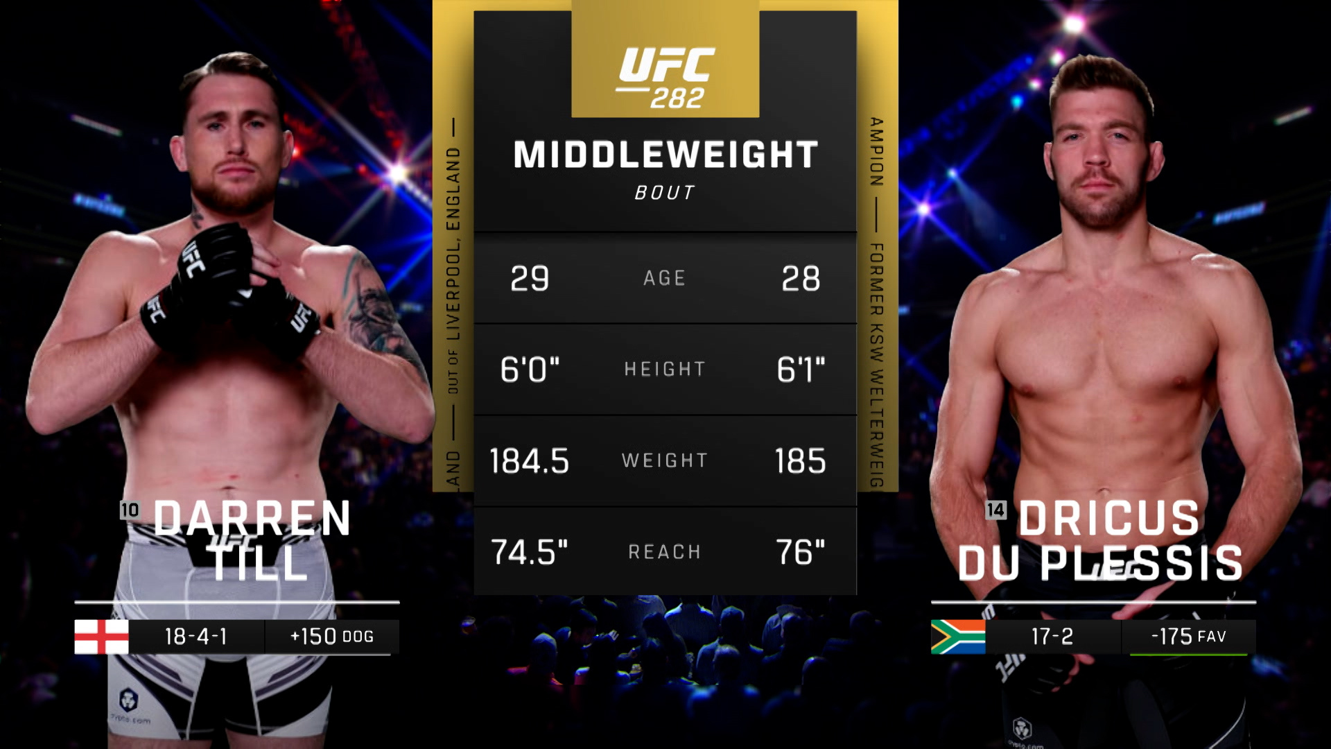 Ve UFC 282: Darren Till vs. Dricus Du Plessis Main Card - Paramount+ México