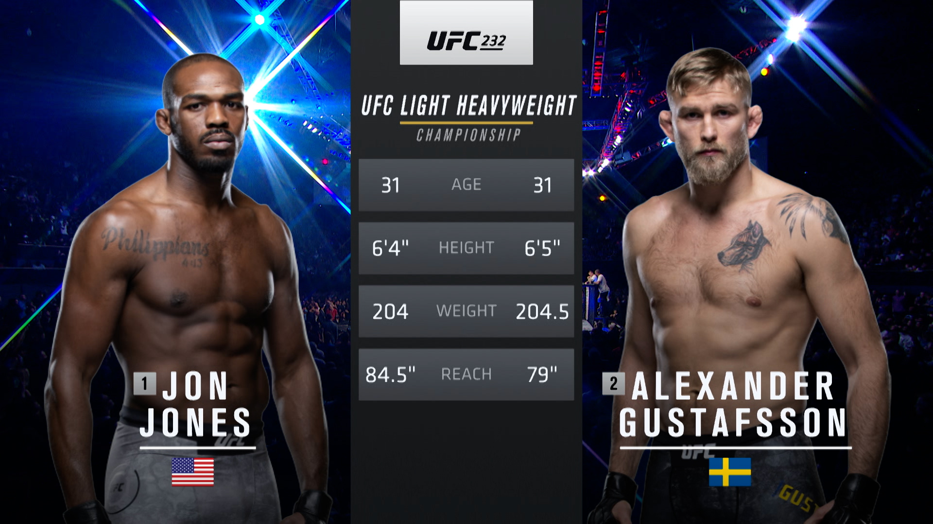 Ve UFC 2010s UFC 232: Jones vs. Gustafsson 2 Event Recap - Paramount+ ...