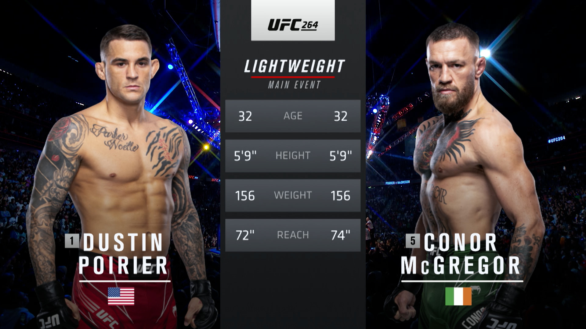 Affiche UFC 264 Poirier Vs McGregor 3 - Format 12x18, Poster MMA, Neuf
