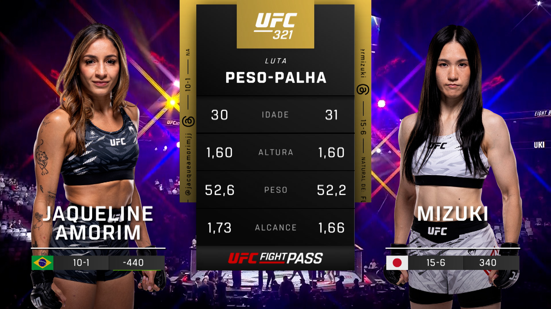 Ve UFC (Português) 321: Jaqueline Amorim vs. Mizuki Prelims (Português ...