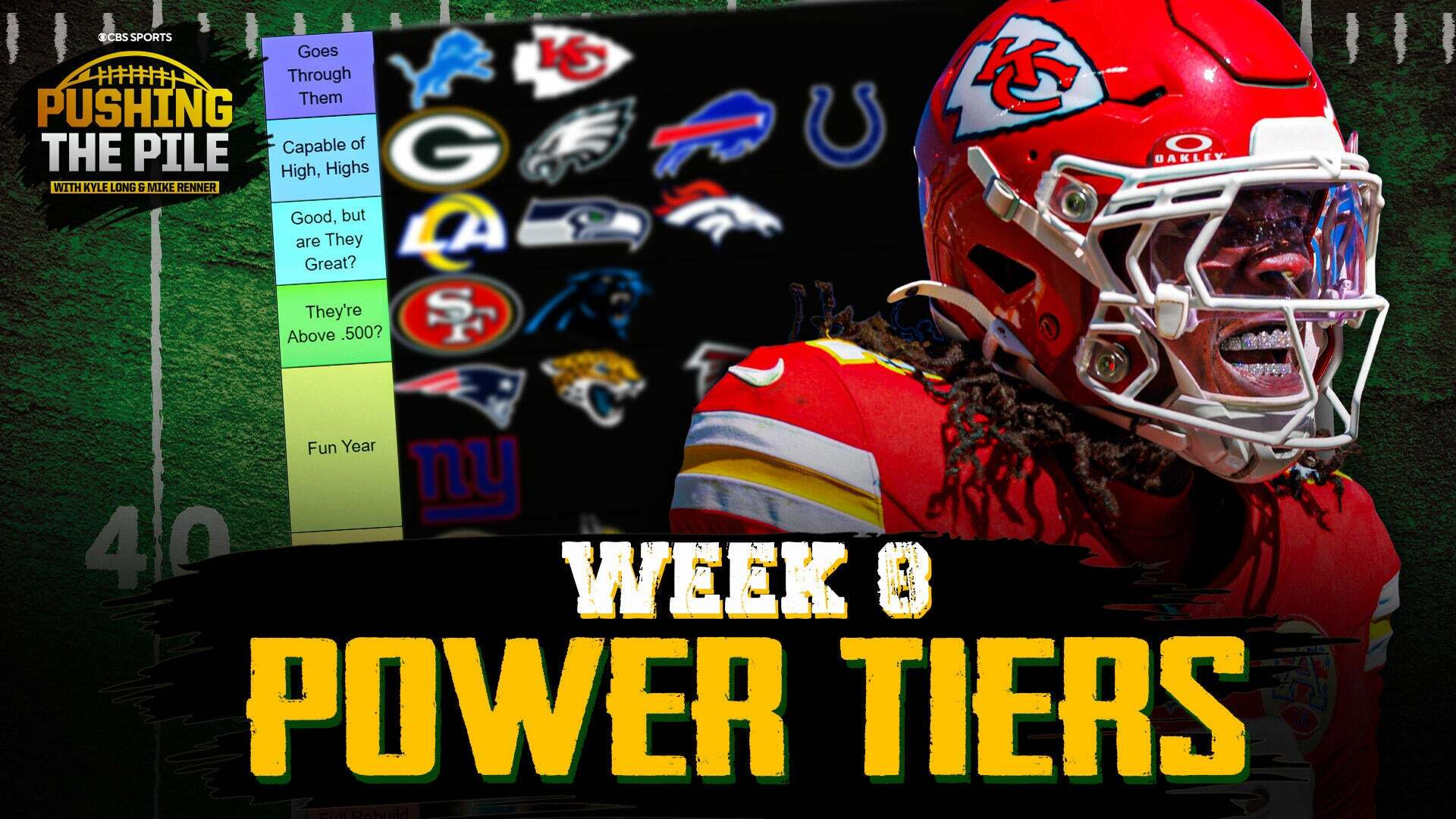 Watch NFL on CBS Season 2025 Episode 0: Pushing the Pile: Week - Main Image