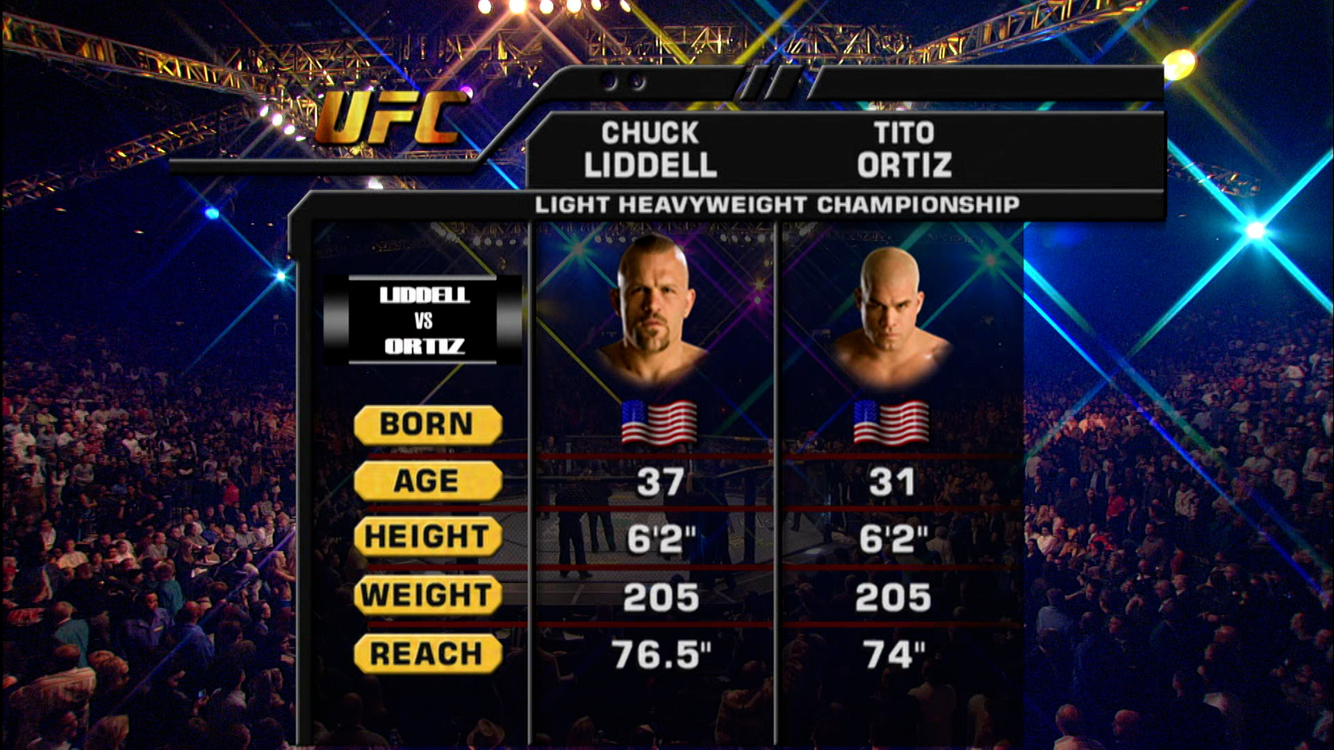 Ve UFC 2000s UFC 66: Chuck Liddell vs. Tito Ortiz - Paramount+ Panamá