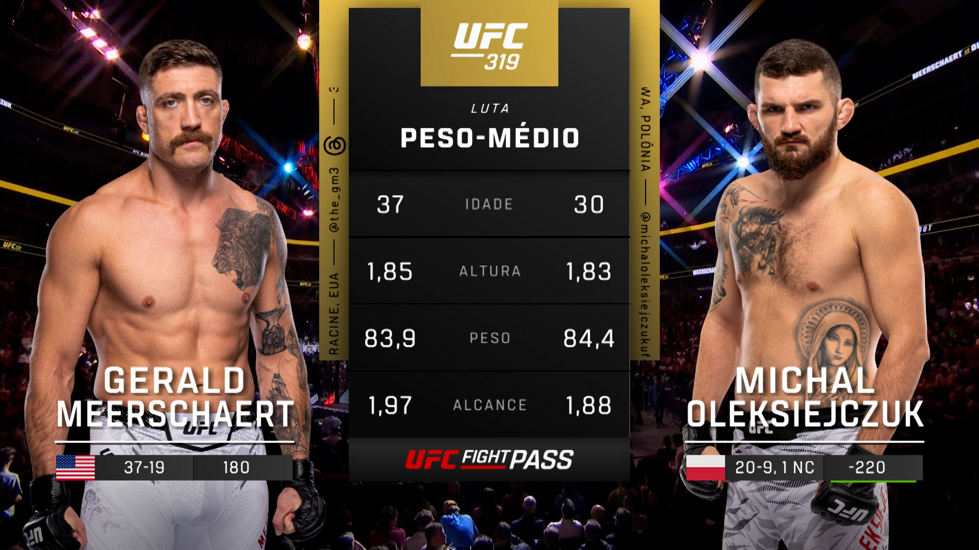 Ve UFC (Português) 319: Gerald Meerschaert vs. Michal Oleksiejczuk ...