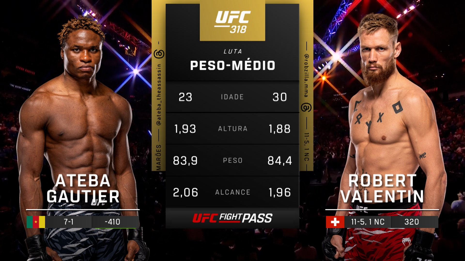 Ve UFC (Português) 318: Ateba Gautier vs. Robert Valentin Prelims ...