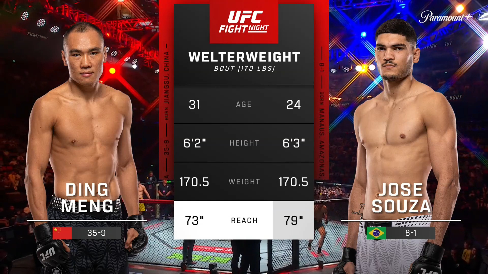 Watch UFC Fight Night Ding Meng vs. Jose Souza (UFC Fight Night: Song ...