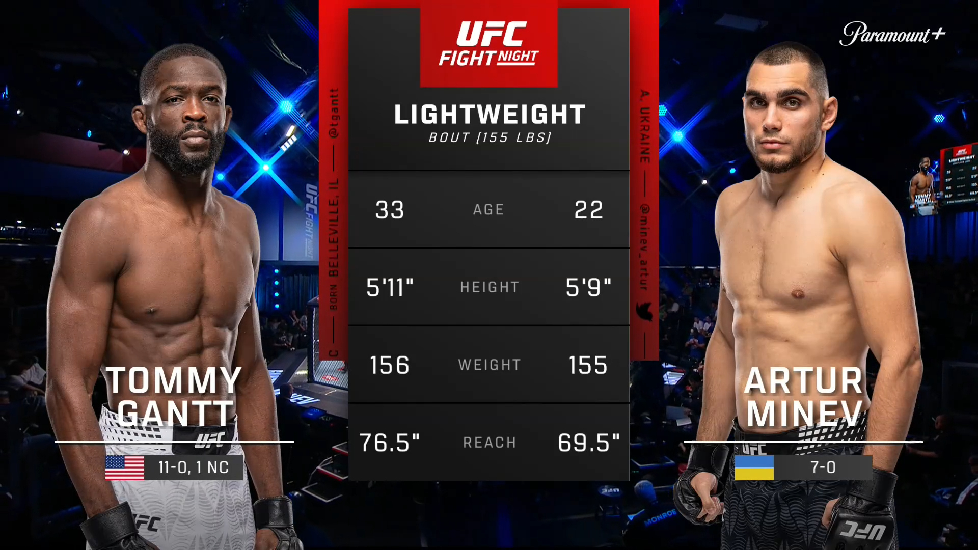 Watch UFC Fight Night Tommy Gantt vs. Artur Minev (UFC Fight Night ...
