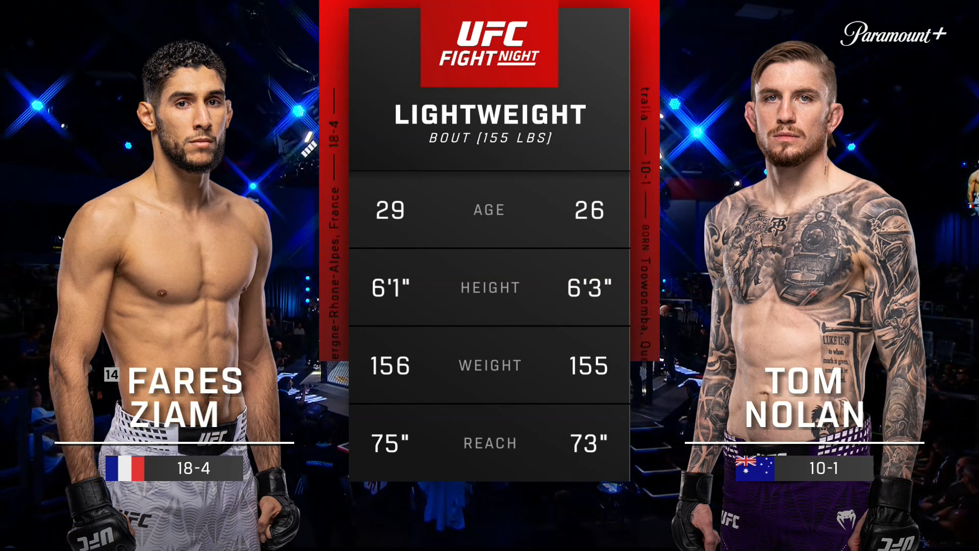 Watch UFC Fight Night Fares Ziam vs. Tom Nolan (UFC Fight Night ...