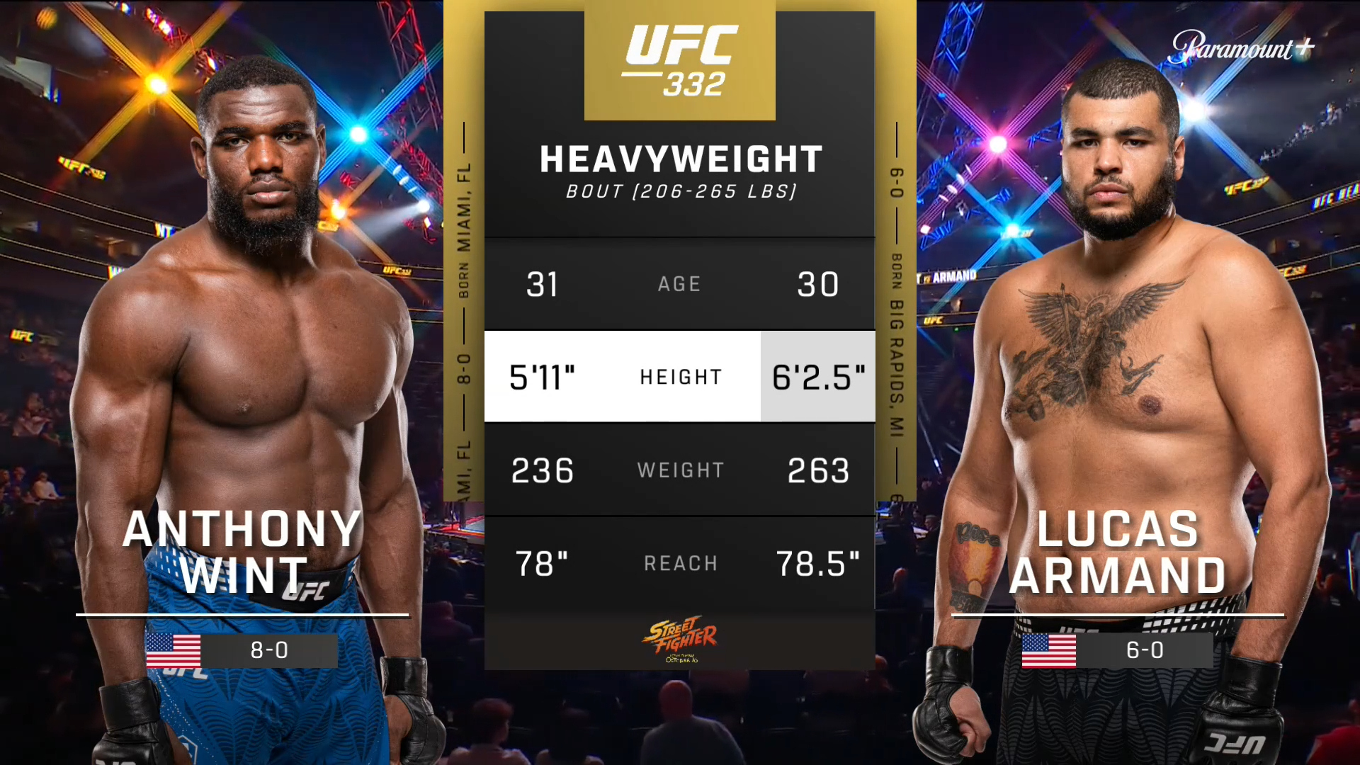 Ve UFC Anthony Wint vs. Lucas Armand (UFC 332: Silva vs. Wang - Prelims ...