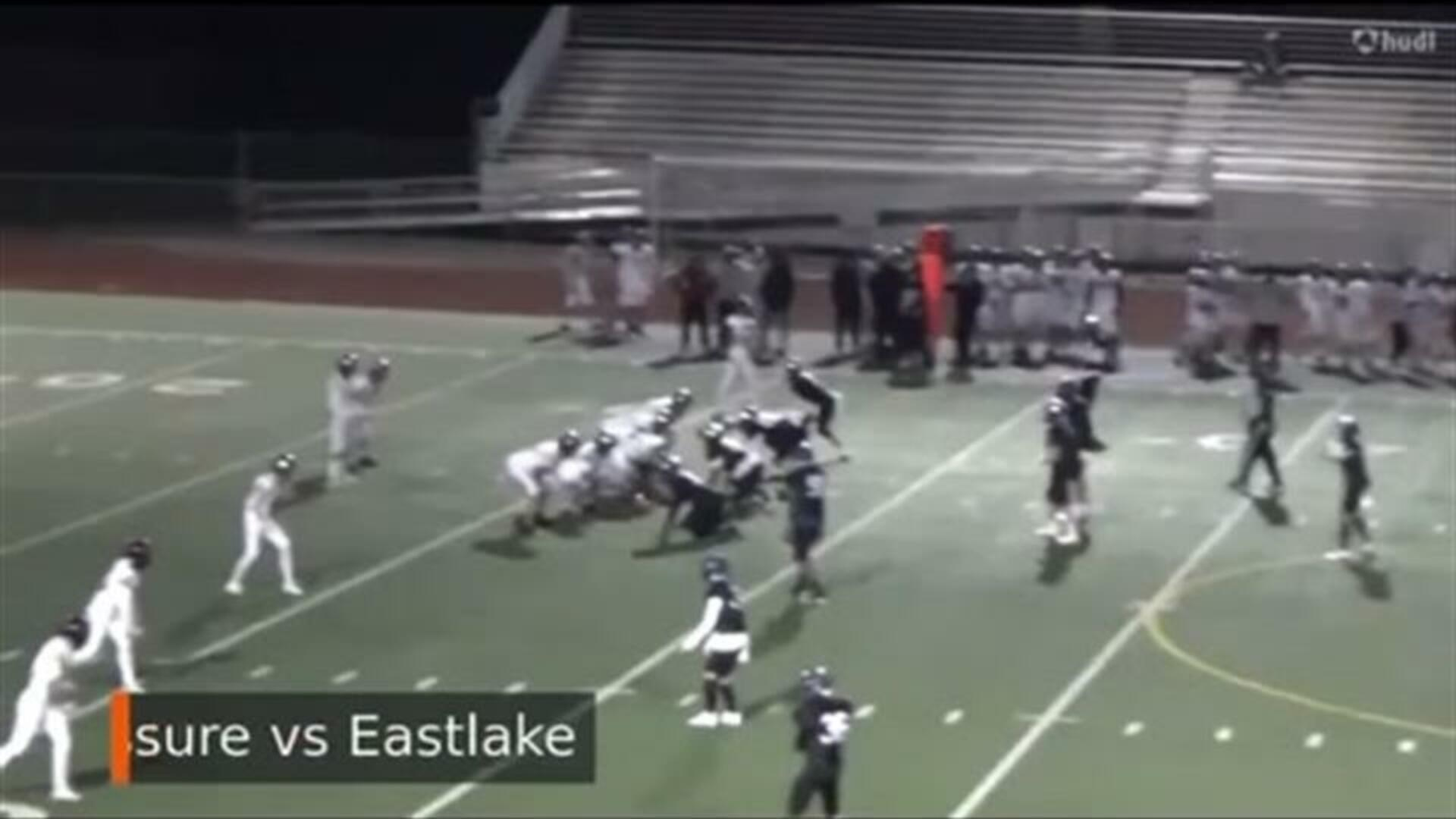 Lake Washington HS Football Video "Linebacker Pressure vs Eastlake