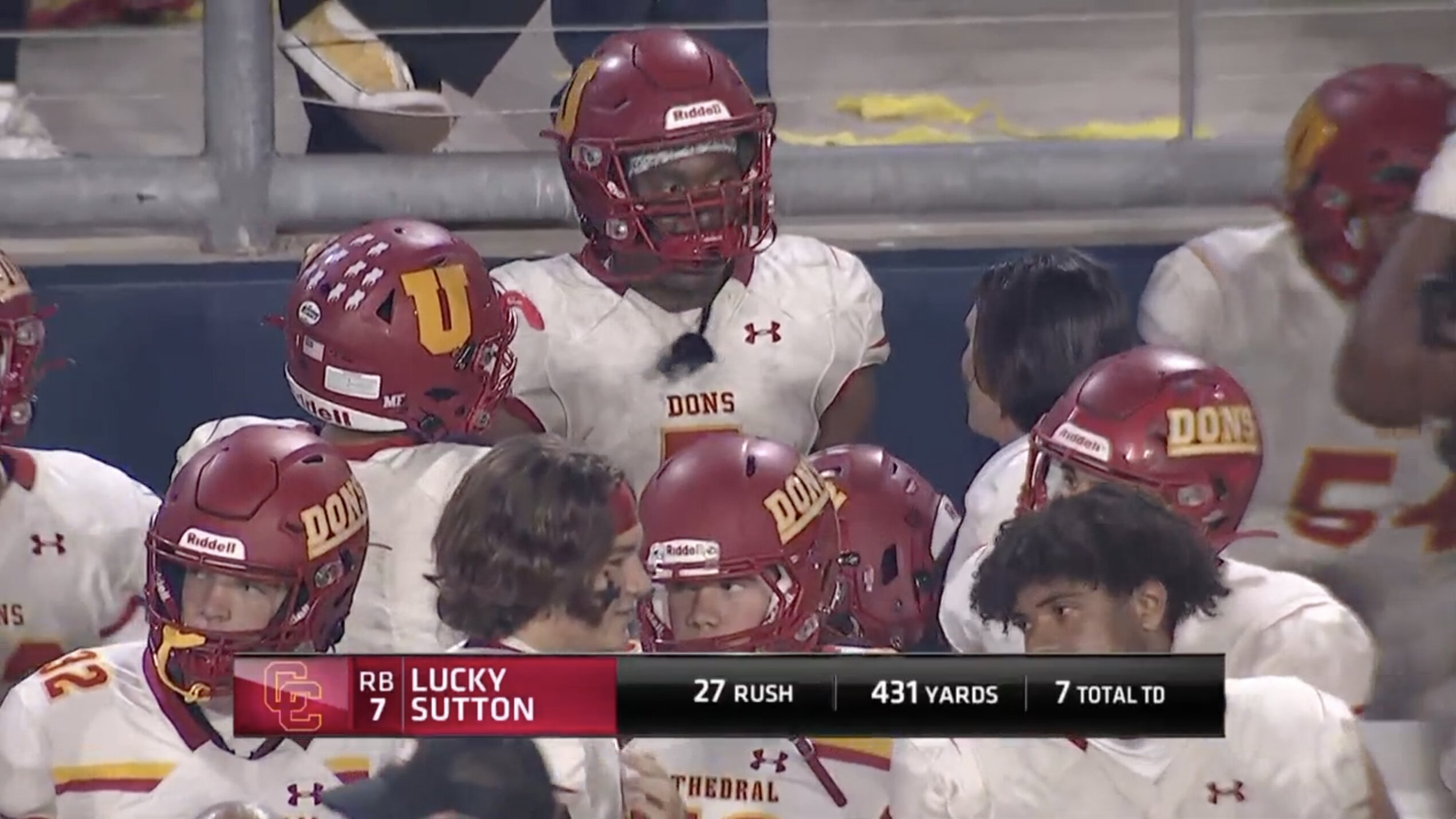 Cathedral Catholic beats Orange Lutheran 71-62 | Lucky Sutton rushes for 431 yards & scores 7 TDs