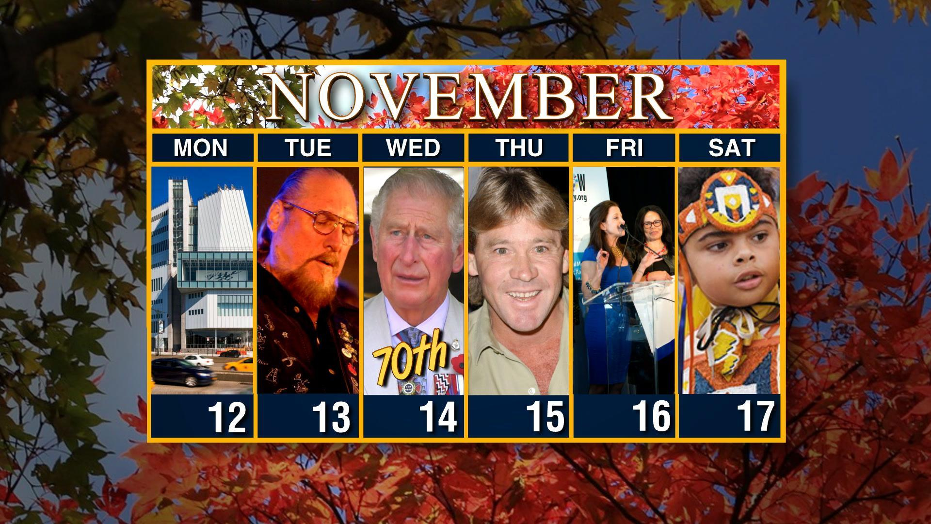 Watch Sunday Morning Calendar Week of November 12 Full show on CBS