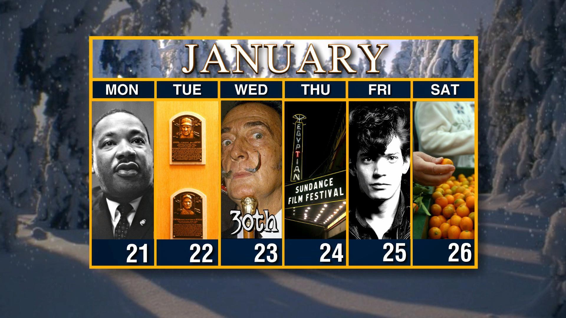 Watch Sunday Morning: Calendar: Week of January 21 Full show on CBS