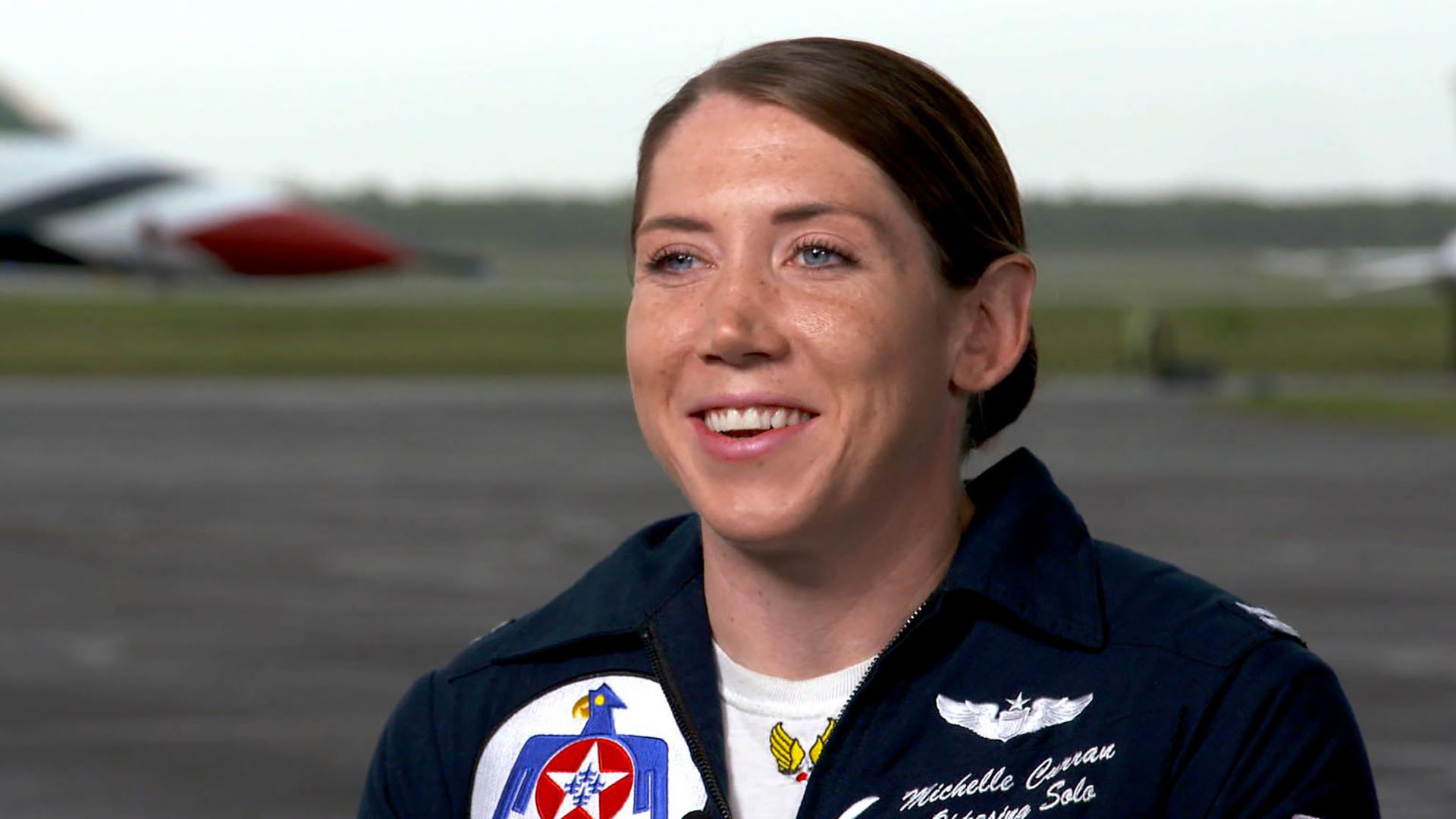 Watch CBS Evening News Female Thunderbird pilot wants to inspire