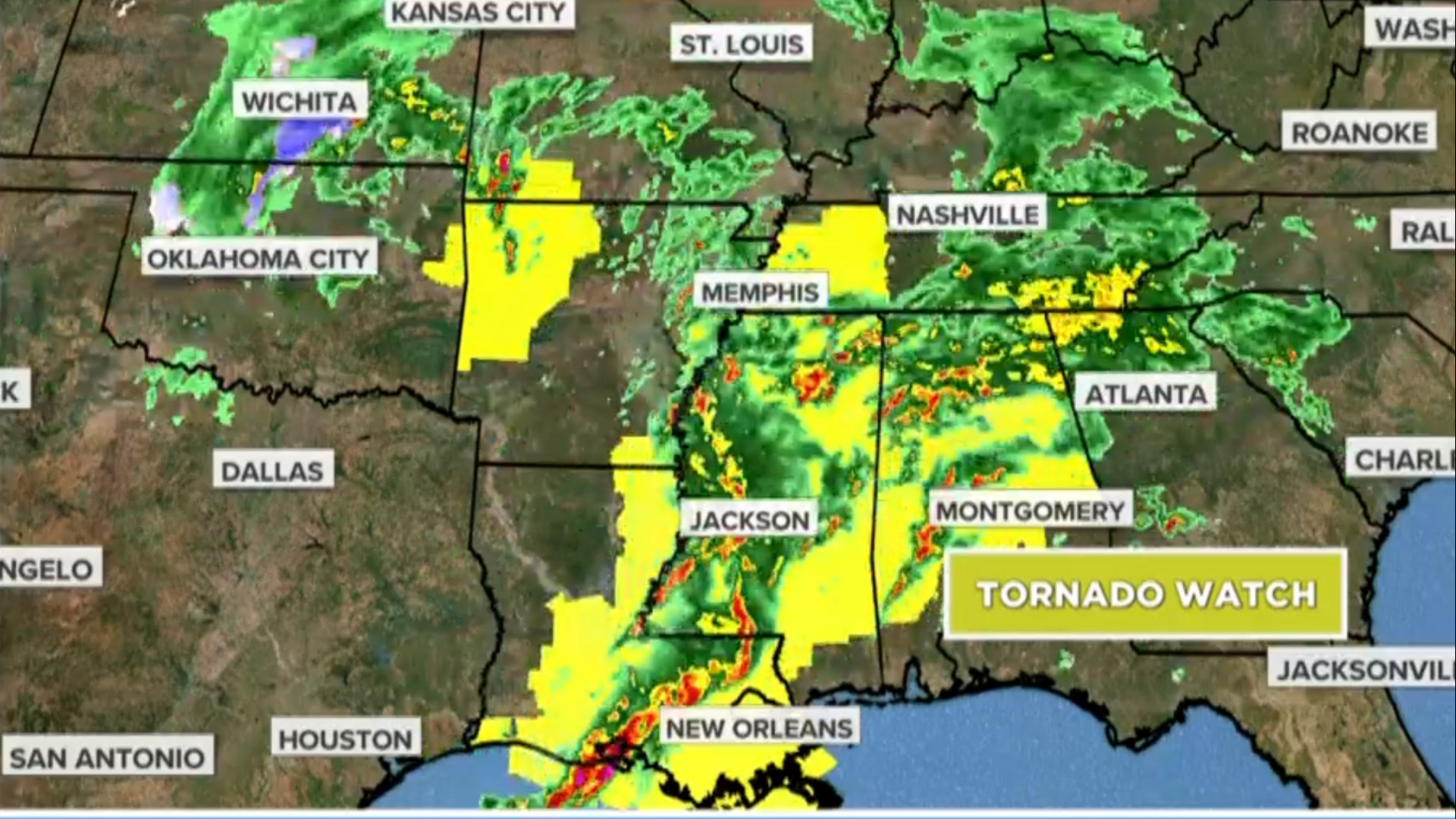 Watch CBS Evening News: Tracking severe weather targeting the South ...