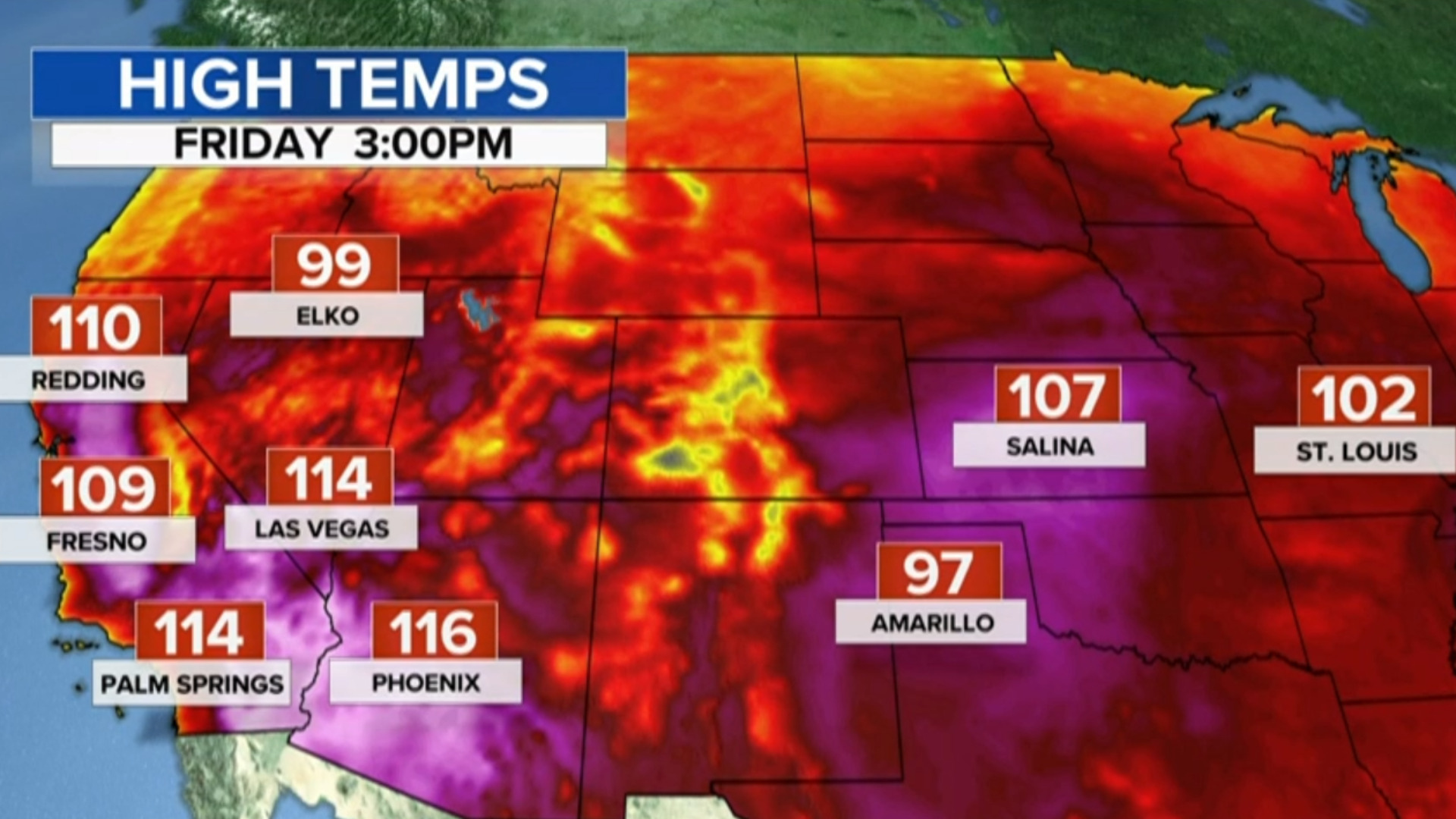 Watch Cbs Evening News Tracking The Heat Wave In The West And Midwest 0452