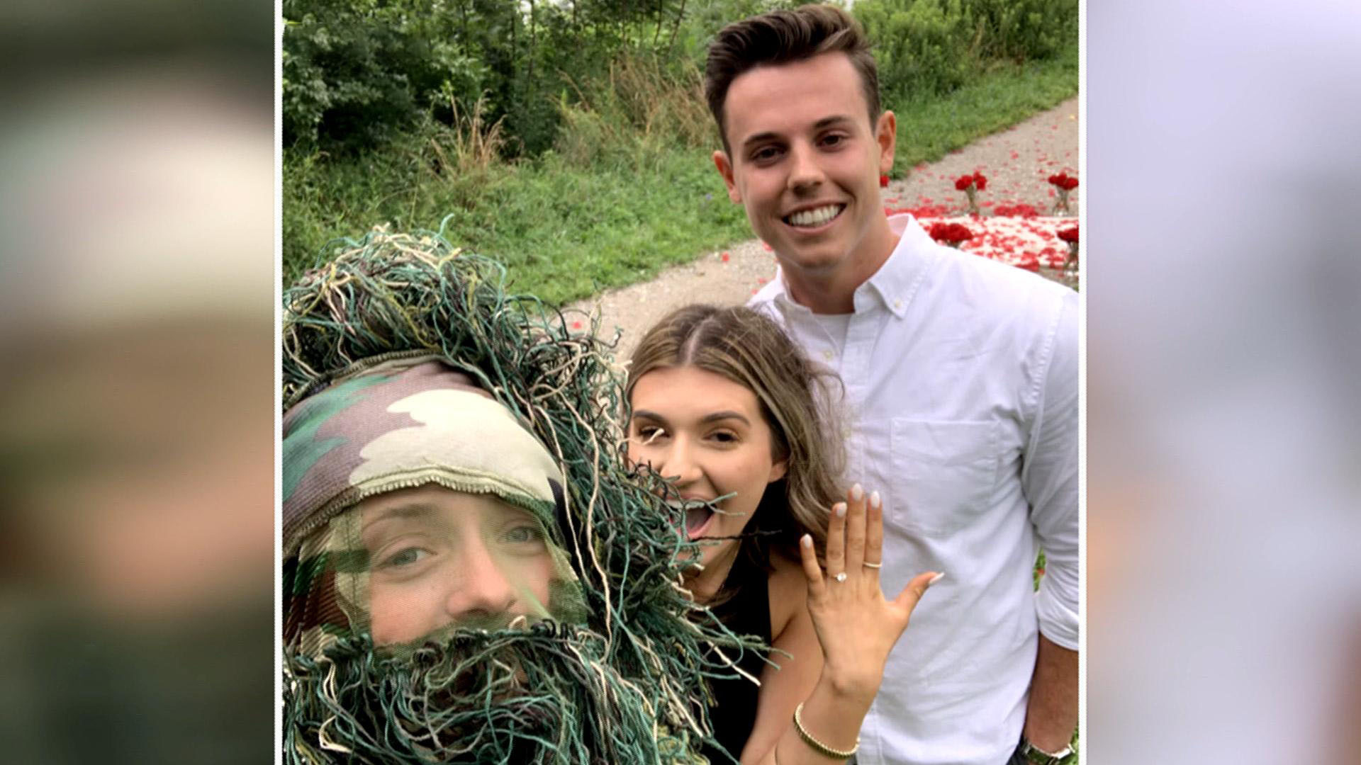 Best friend captures proposal on camera
