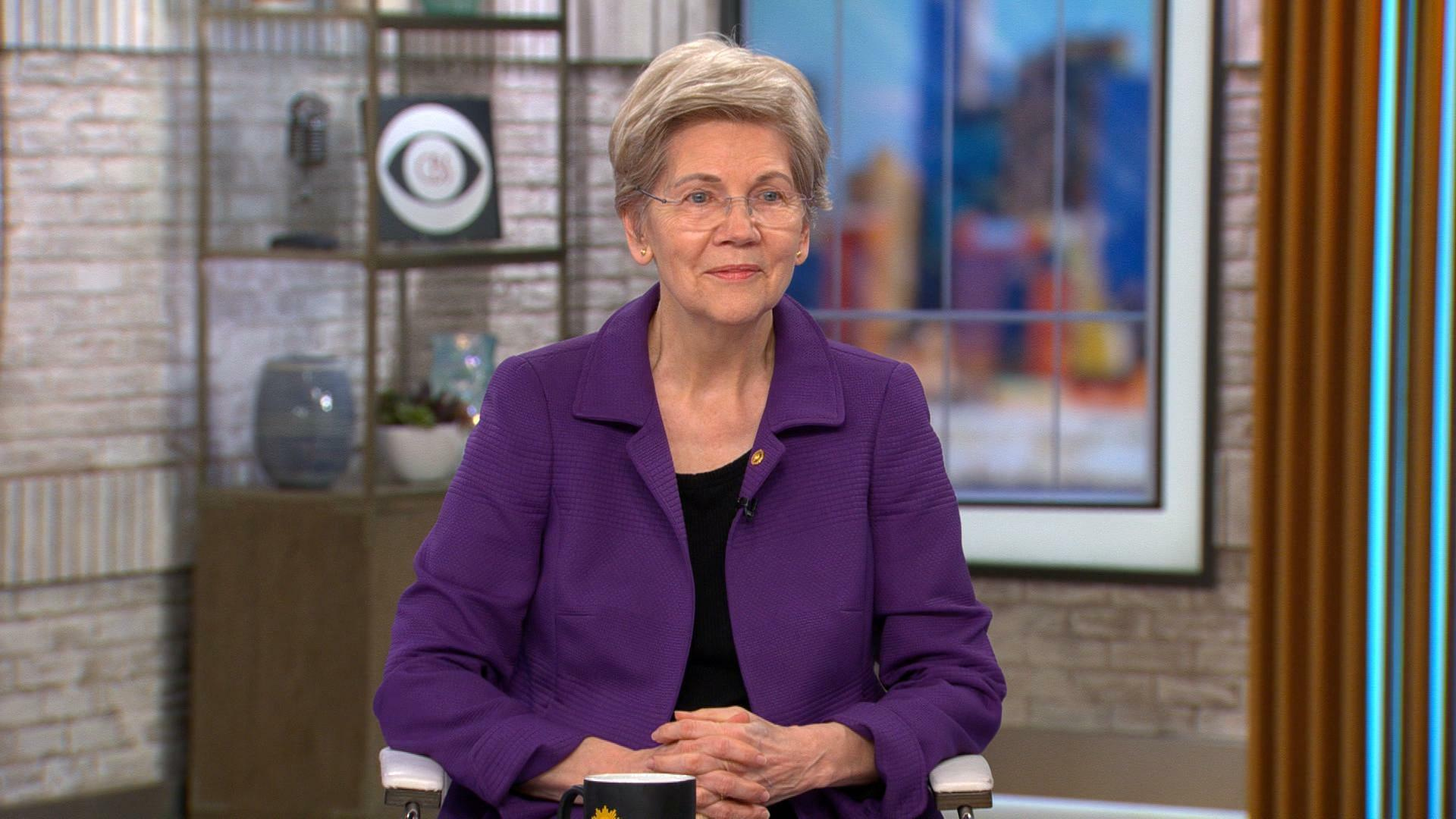 Watch cbs mornings sen elizabeth warren on trump indictment full