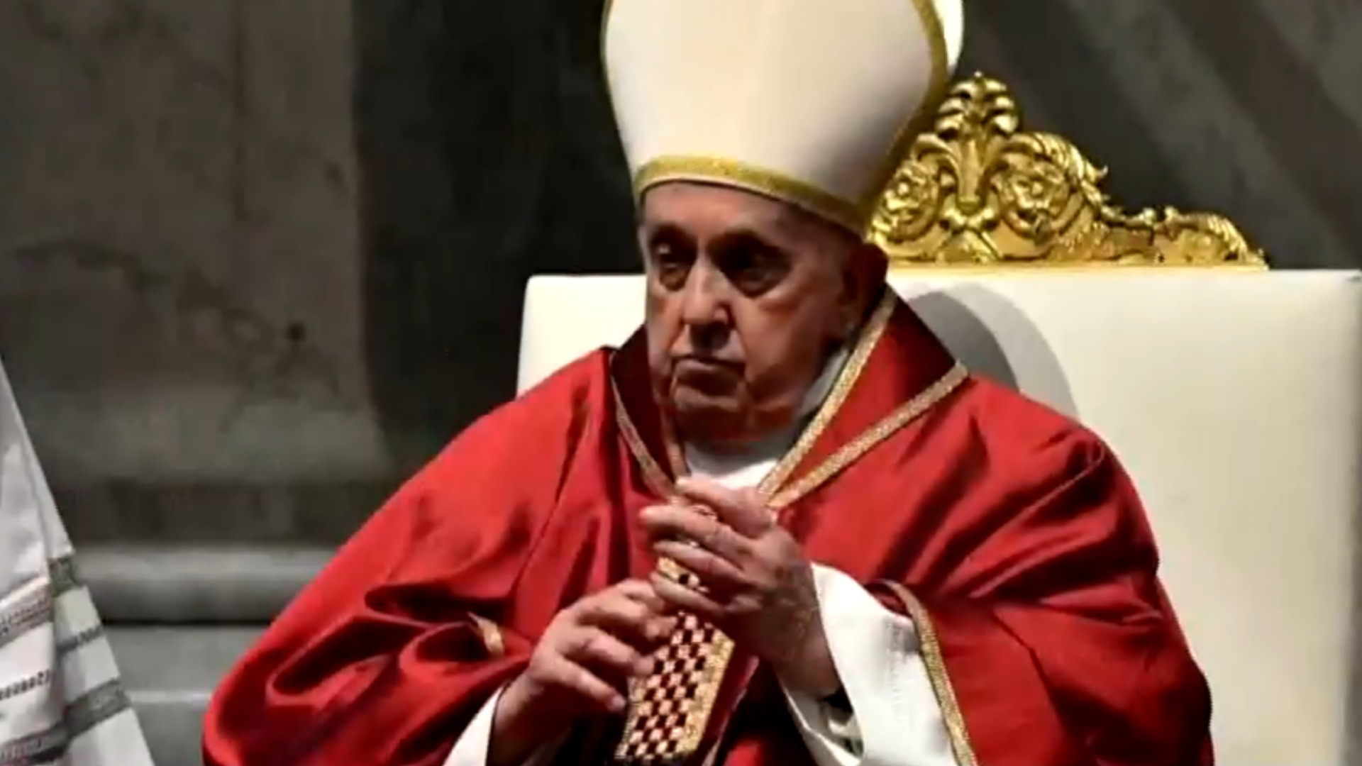 Watch CBS Evening News: Pope misses Good Friday service due to weather ...