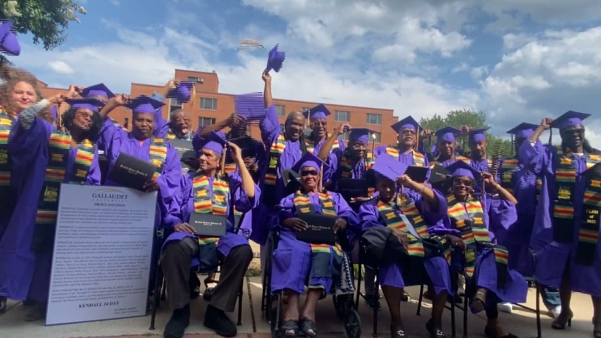 Watch CBS Evening News: Gallaudet holds graduation 70 years later
