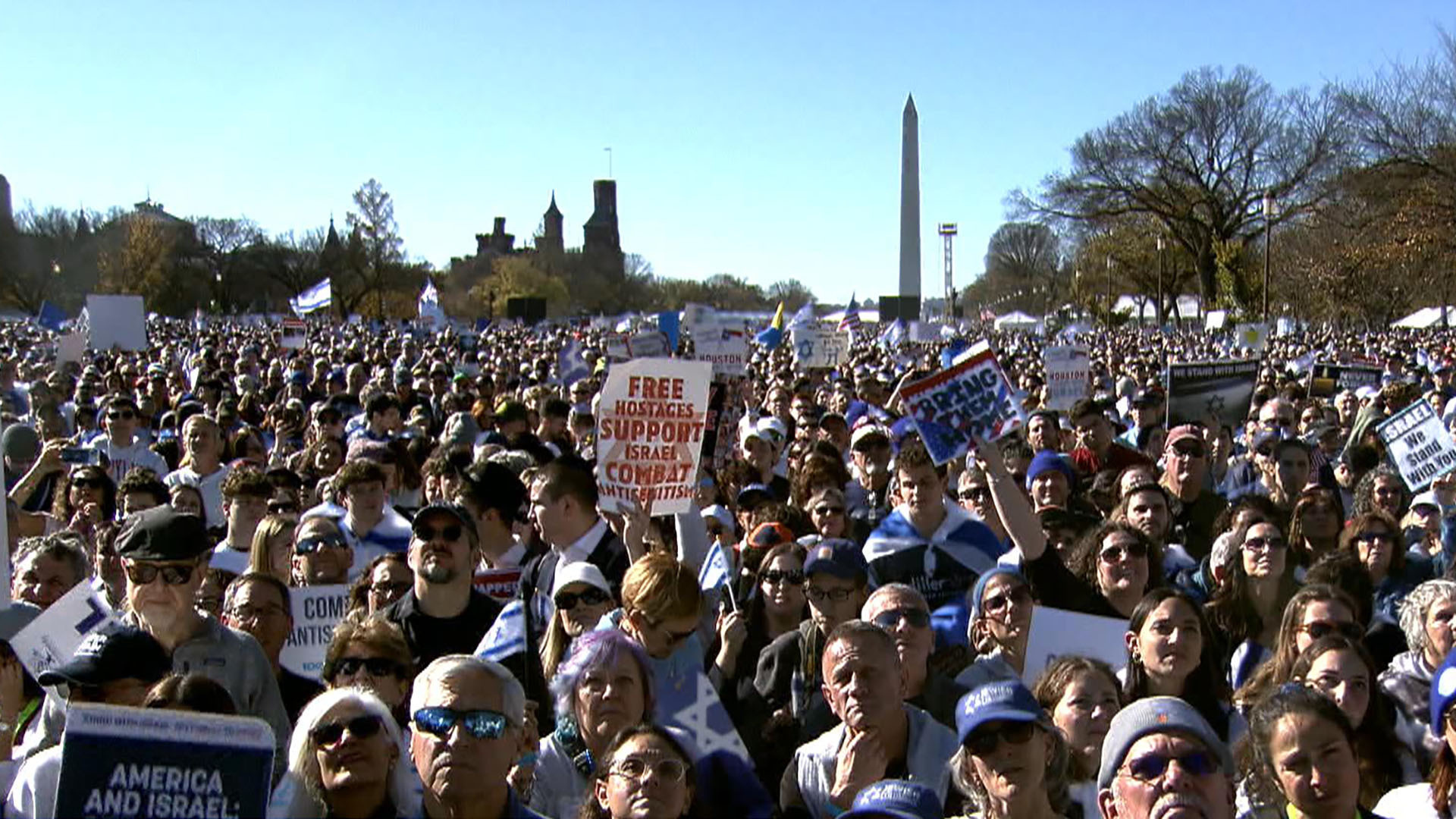 Watch CBS Mornings Thousands of Israel supporters rally in D.C ...