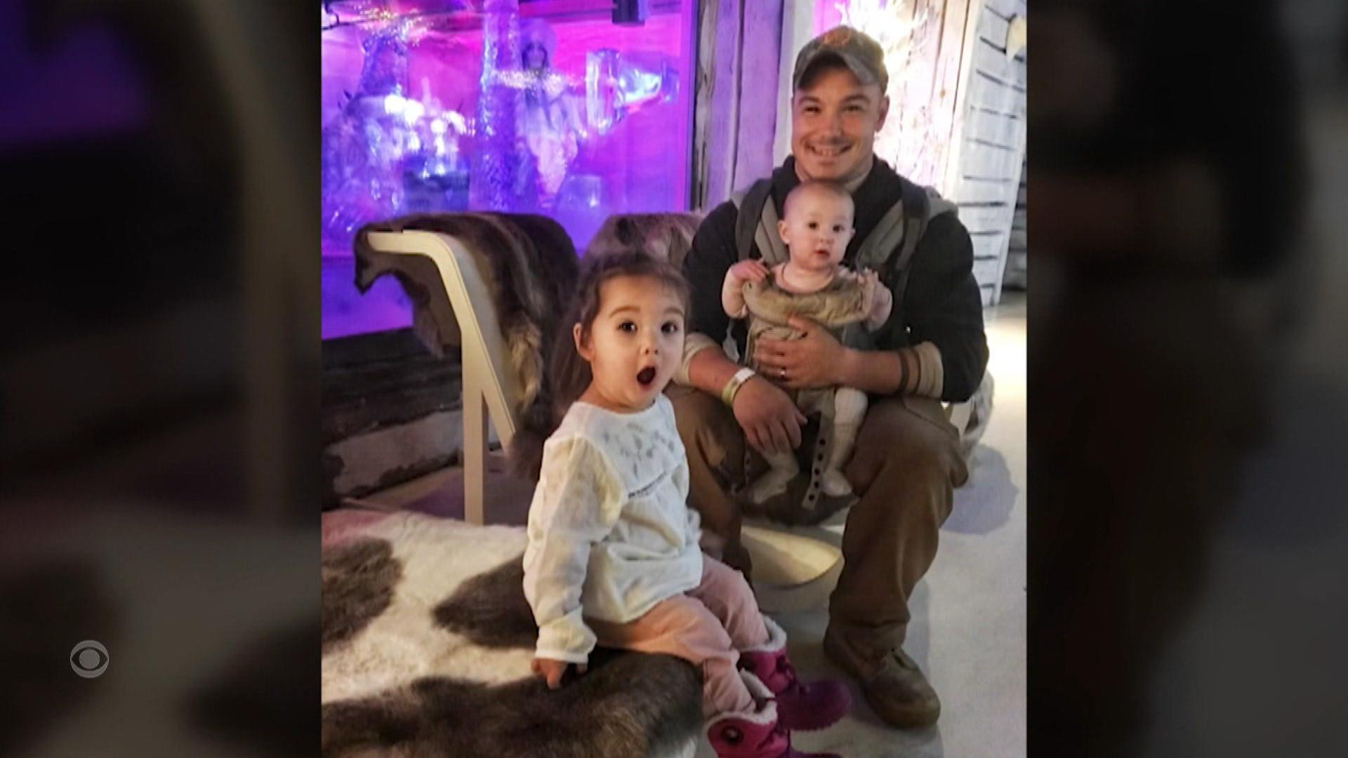 Watch CBS Evening News: Man accused of killing daughters still on