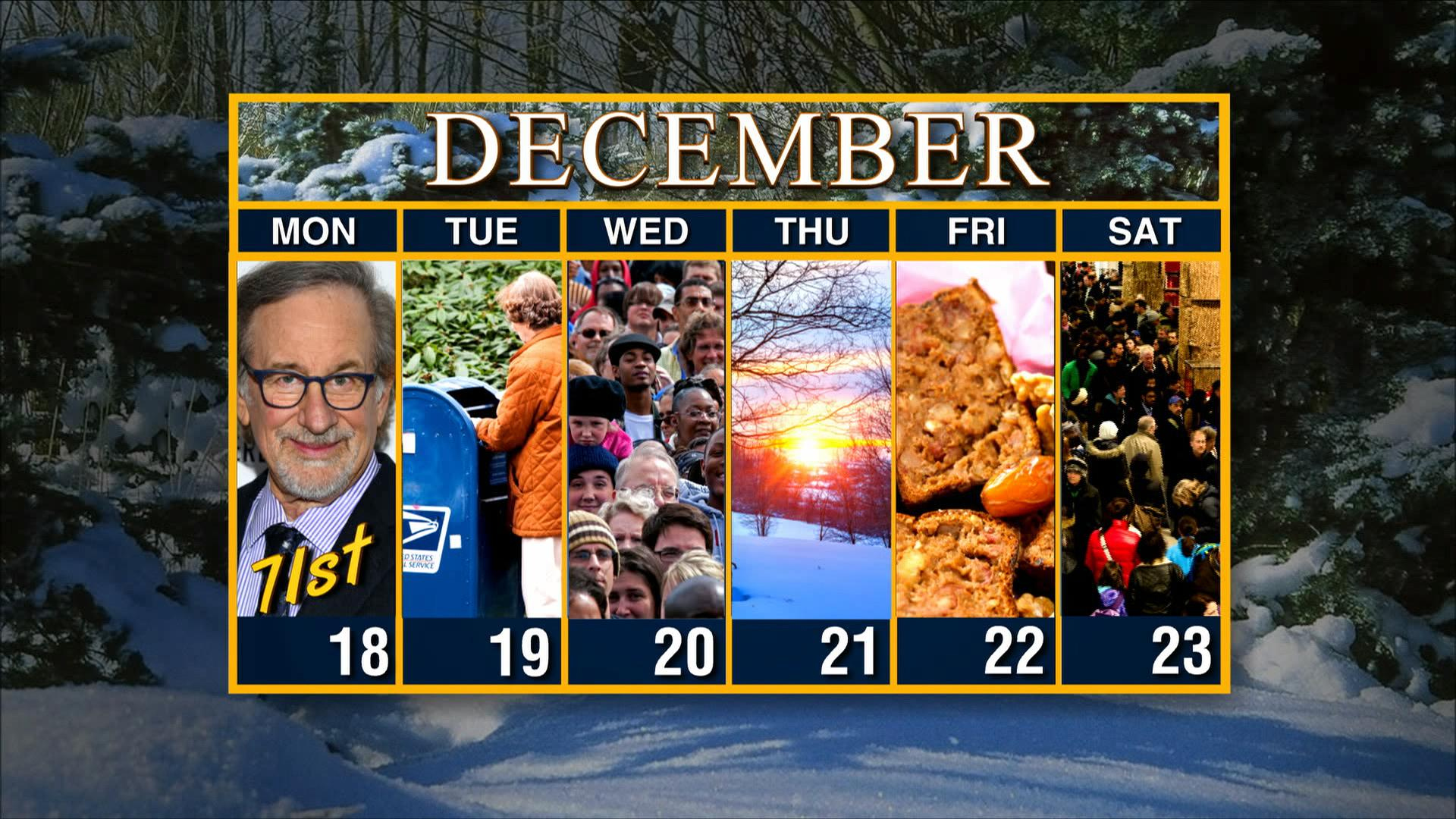 Watch Sunday Morning Calendar Week of Dec. 18 Full show on CBS