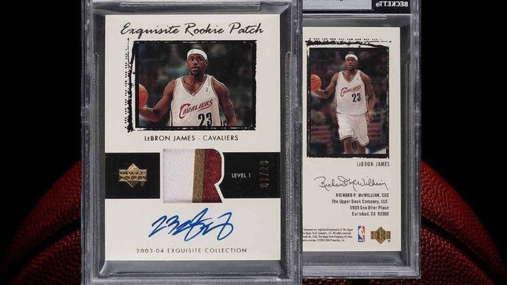 Watch CBS Evening News LeBron James rookie card sells for record $5.2 ...