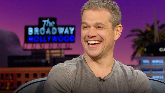 Watch The Late Late Show: Matt Damon Discovered His Fear ...