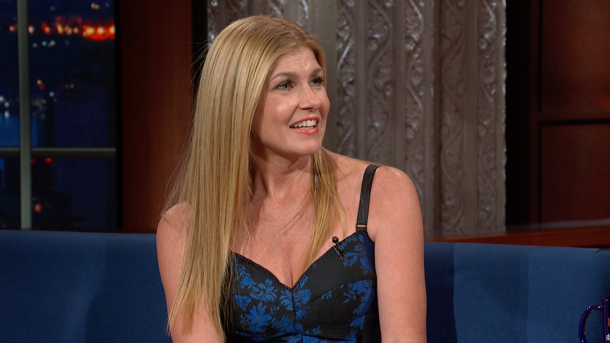Watch The Late Show With Stephen Colbert Connie Britton Got The Sex Talk Because Of Jimmy