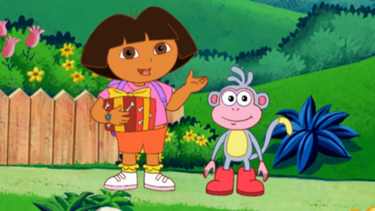 Abuela gives Dora and Boots a present for Dora's new puppy, but they&a...