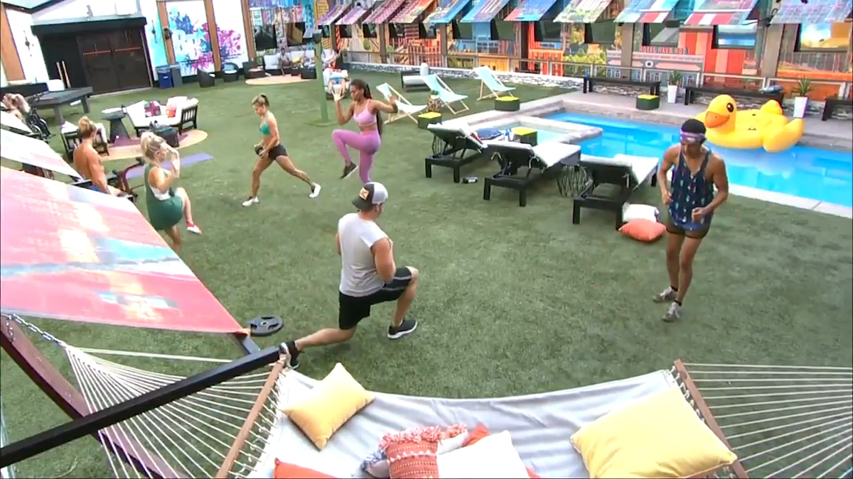 Watch Big Brother Christmas Gives The Houseguests An Intense Workout