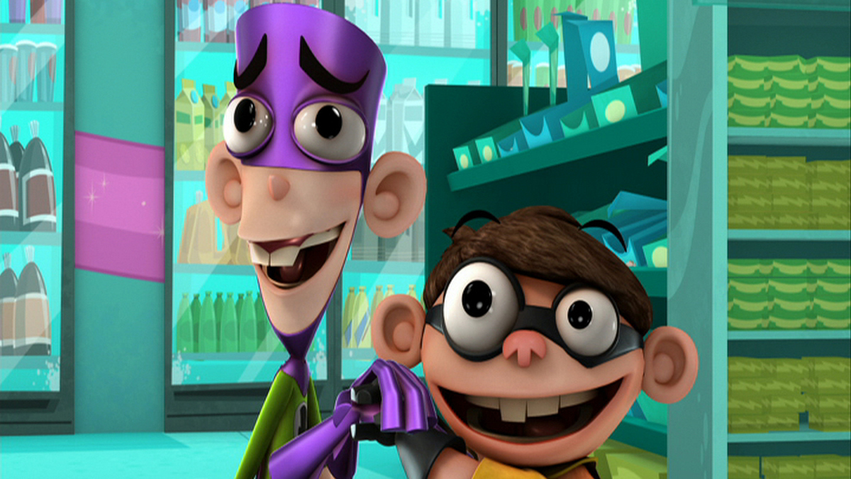 Fanboy and Chum Chum have a new best friend made of gum. 