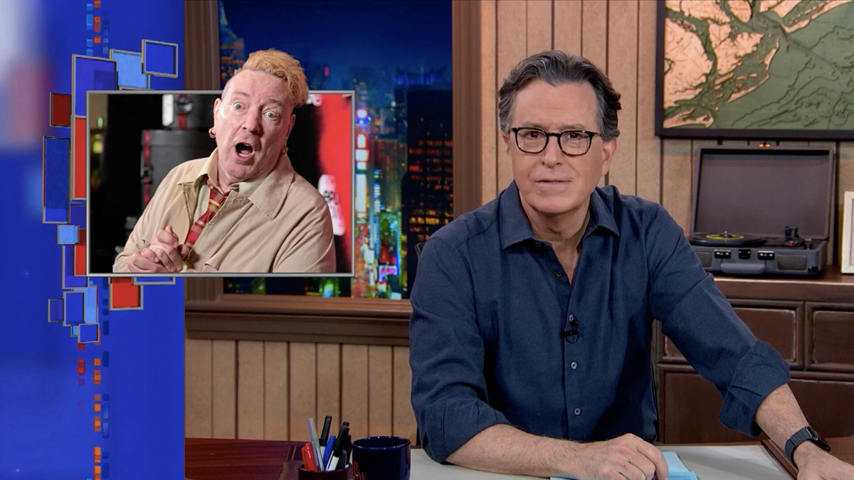 Watch The Late Show With Stephen Colbert Quarantinewhile Sex Pistols Star Johnny Rotten 