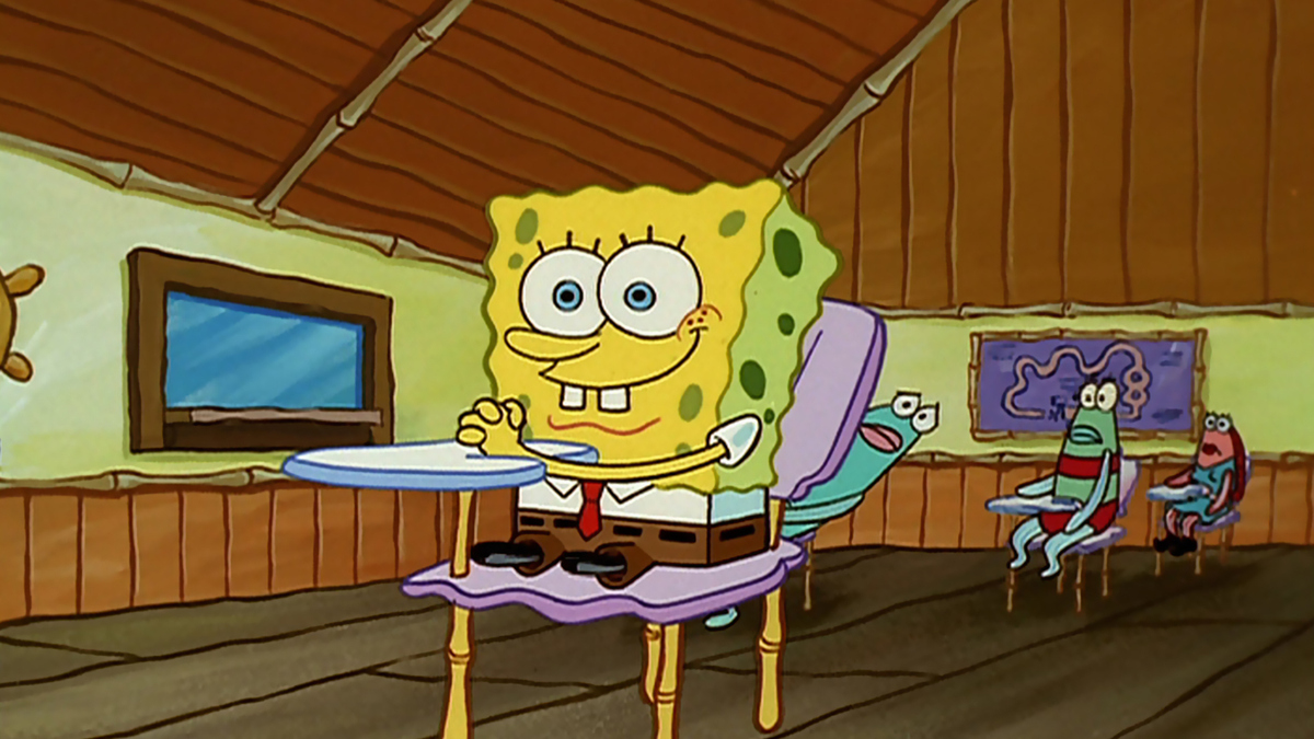 Ver Bob Esponja Temporada 1 Episodio 7 Bob Esponja Vigilante de aula / Jalea de medusa