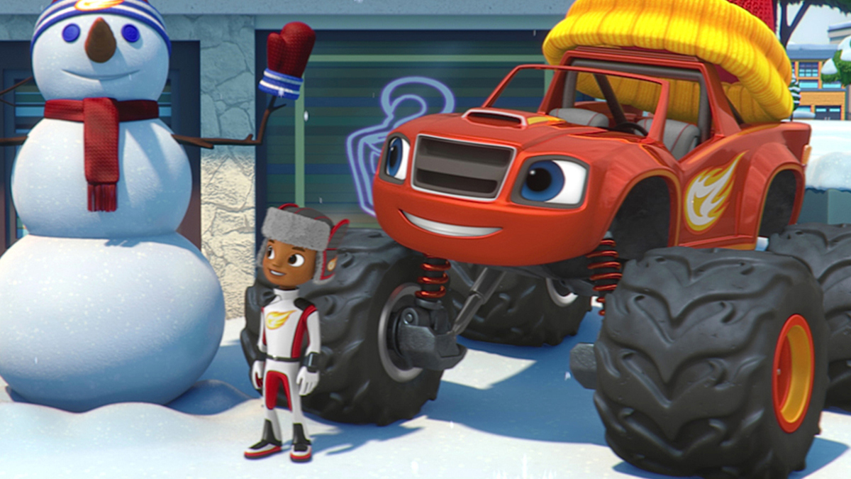 Watch Blaze and the Monster Machines Season 4 Episode 12: Snow Day - Blaze And The Monster Machines Breaking The Ice