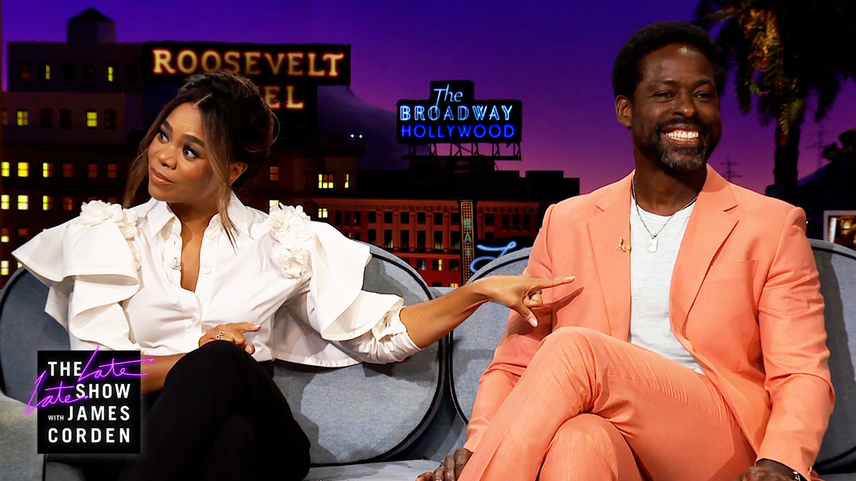 Shirtless Sterling K. Brown Distracted From Regina Hall's Wardrobe Mal...