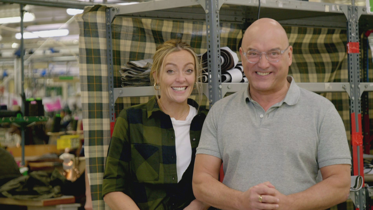Inside the factory wax jackets store