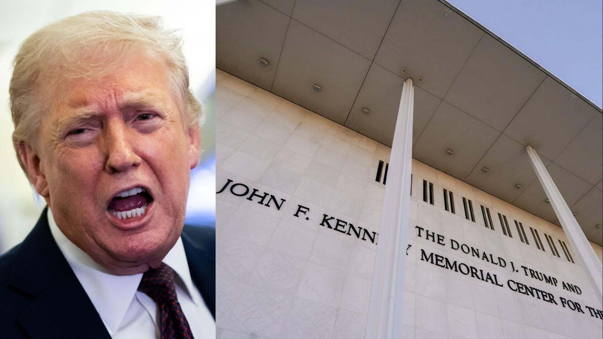 Trump's name ordered off Kennedy Center