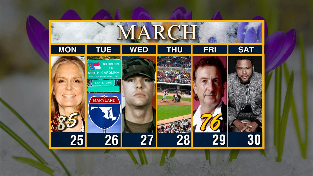 Watch Sunday Morning: Calendar: Week of March 25 - Full show on CBS All Access