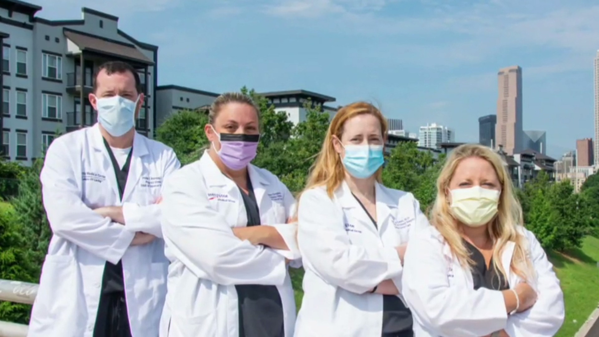 Watch CBS Evening News Doctors support BLM by wearing black scrubs
