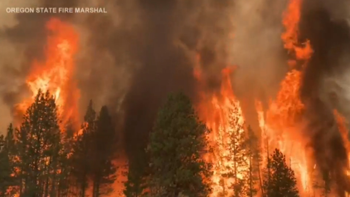 Watch CBS Evening News: Heatwaves fuel wildfires in the West - Full ...