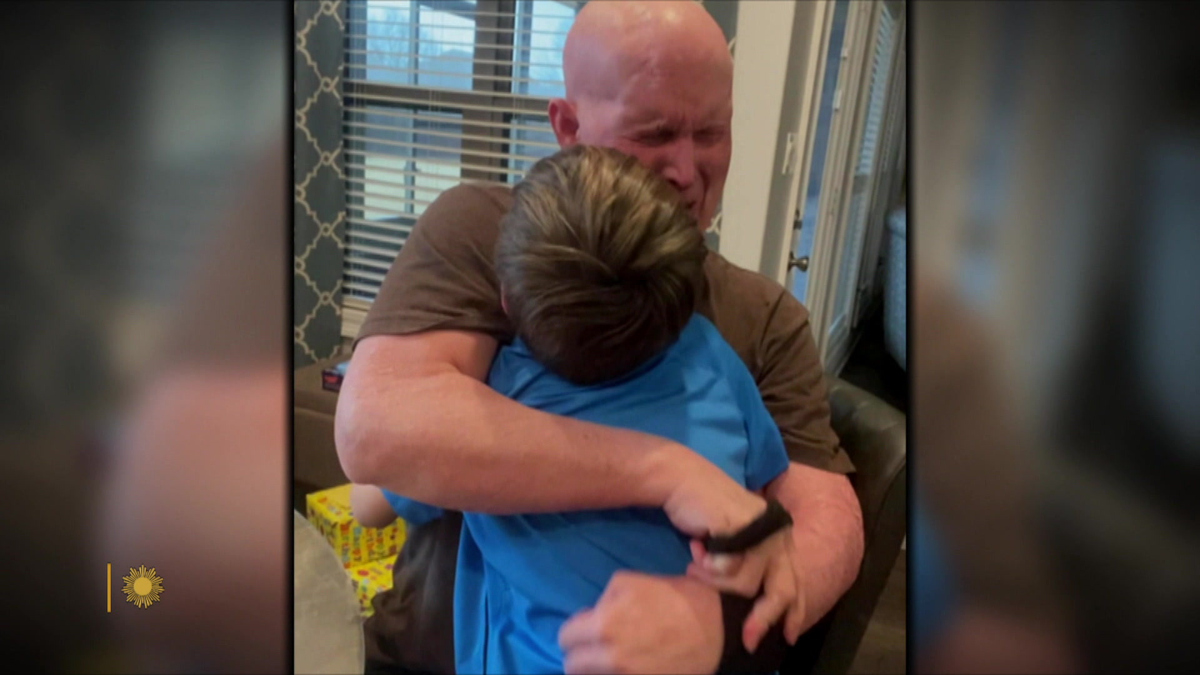 Watch Sunday Morning: Stroke victim regains the power of giving hugs ...