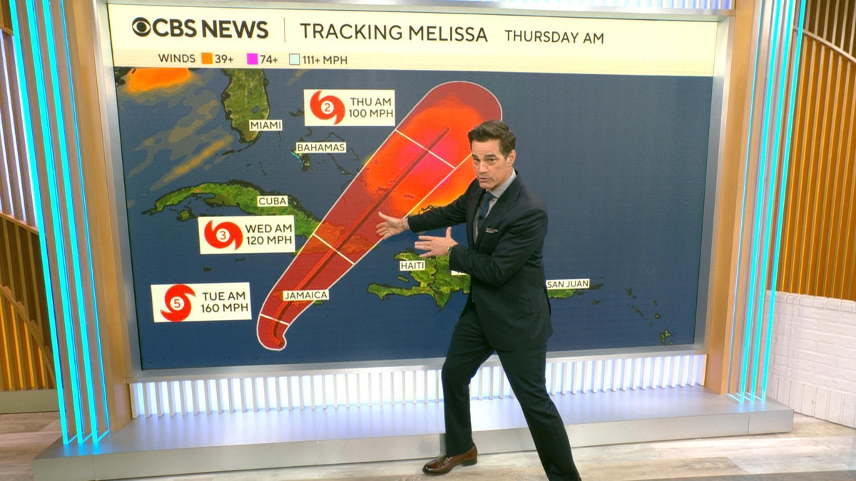 Watch CBS Mornings Track Hurricane Melissa's path - Paramount+