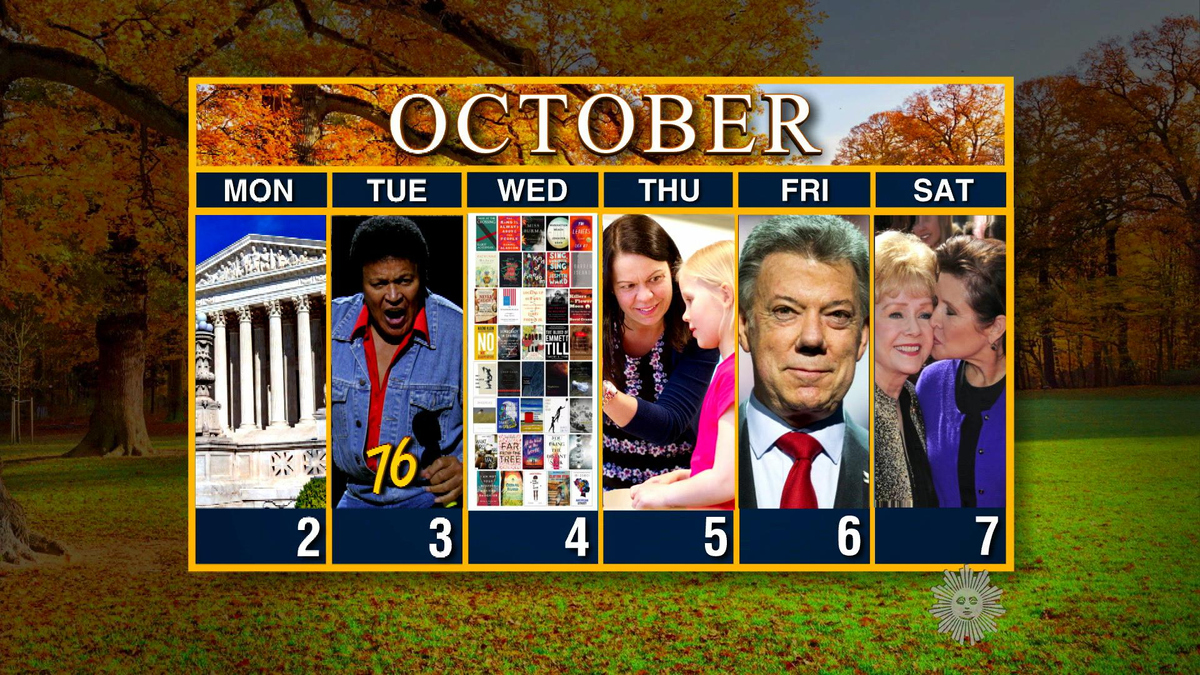 Watch Sunday Morning Calendar Week of Oct. 2 Full show on CBS