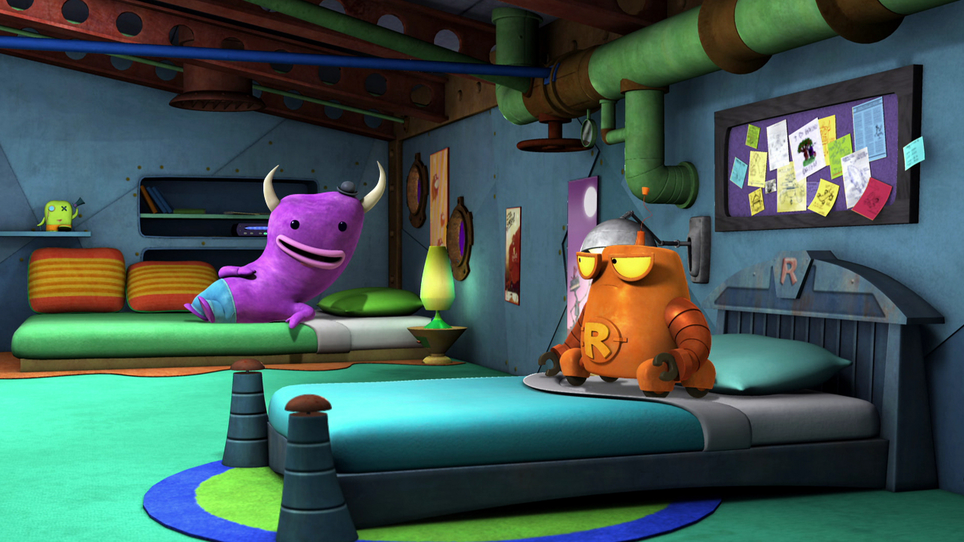 Watch Robot And Monster Season 1 Episode 7: Cheer Up Mr. Wheelie/Ogo's...