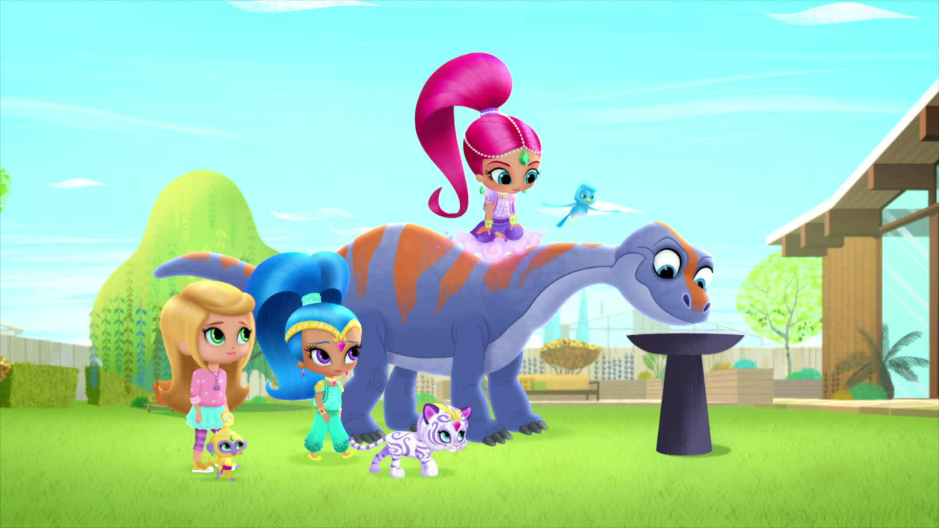 Watch Shimmer and Shine Season 1 Episode 7: Dino Might! - Full show on ...