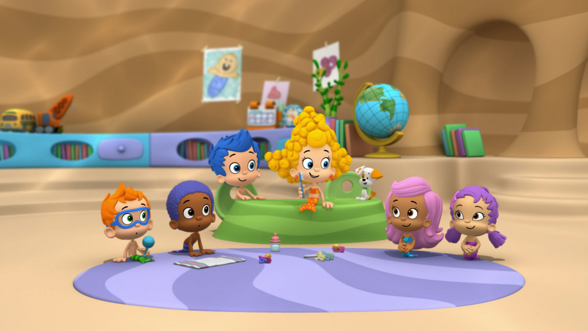 molly bubble guppies stomach