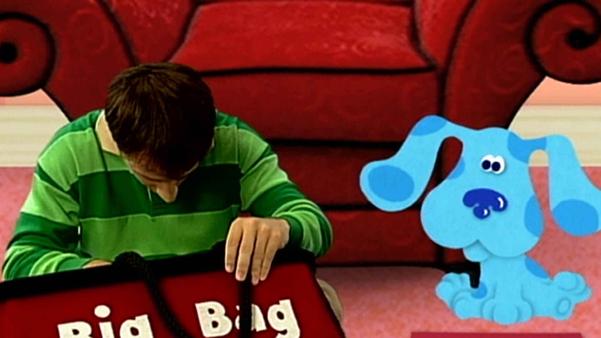 Blue's clues what is blue afraid of